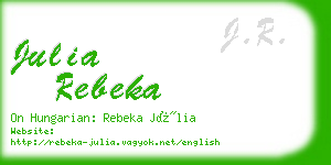 julia rebeka business card